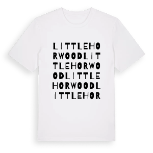 Little Horwood ordlek t-shirt – ekologisk bomull t-shirt från Pinshirt