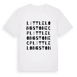 Little Longstone CP ordlek t-shirt – ekologisk bomull t-shirt från Pinshirt