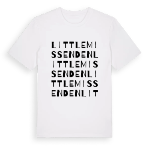 Little Missenden ordlek t-shirt – ekologisk bomull t-shirt från Pinshirt
