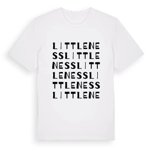 Little Ness ordlek t-shirt – ekologisk bomull t-shirt från Pinshirt