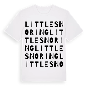 Little Snoring ordlek t-shirt – ekologisk bomull t-shirt från Pinshirt