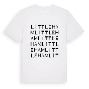 Littleham ordlek t-shirt – ekologisk bomull t-shirt från Pinshirt