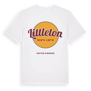 Littleton cirkel t-shirt – ekologisk bomull t-shirt från Pinshirt