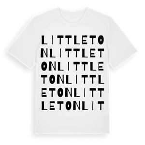 Littleton ordlek t-shirt – ekologisk bomull t-shirt från Pinshirt
