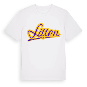 Litton baseball t-shirt – ekologisk bomull t-shirt från Pinshirt