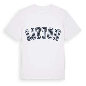 Litton college t-shirt – ekologisk bomull t-shirt från Pinshirt