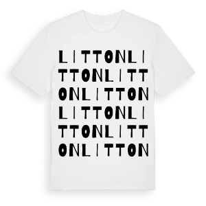 Litton ordlek t-shirt – ekologisk bomull t-shirt från Pinshirt