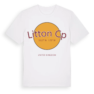 Litton CP cirkel t-shirt – ekologisk bomull t-shirt från Pinshirt