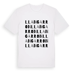 Llangarron ordlek t-shirt – ekologisk bomull t-shirt från Pinshirt