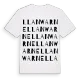 Llanwarne ordlek t-shirt