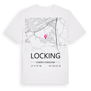 Locking karta t-shirt – ekologisk bomull t-shirt från Pinshirt