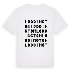 Loddington ordlek t-shirt – ekologisk bomull t-shirt från Pinshirt