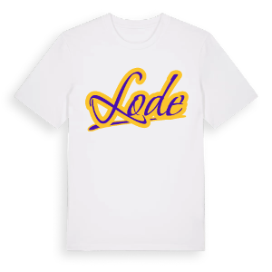 Lode baseball t-shirt – ekologisk bomull t-shirt från Pinshirt