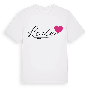 Lode hjärta t-shirt – ekologisk bomull t-shirt från Pinshirt
