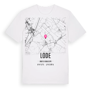 Lode karta t-shirt – ekologisk bomull t-shirt från Pinshirt