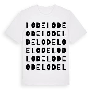 Lode ordlek t-shirt – ekologisk bomull t-shirt från Pinshirt