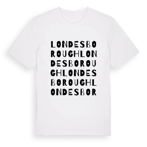 Londesborough ordlek t-shirt – ekologisk bomull t-shirt från Pinshirt