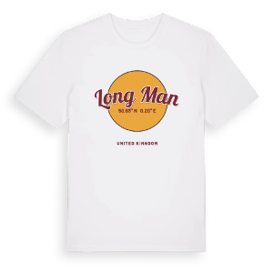 Long Man cirkel t-shirt – ekologisk bomull t-shirt från Pinshirt