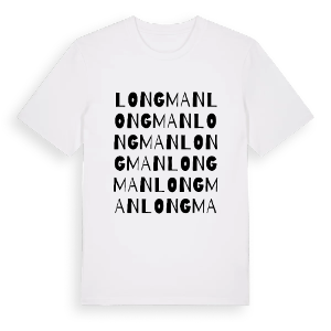 Long Man ordlek t-shirt – ekologisk bomull t-shirt från Pinshirt
