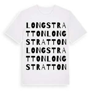 Long Stratton ordlek t-shirt – ekologisk bomull t-shirt från Pinshirt