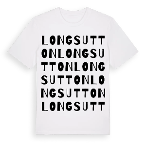 Long Sutton ordlek t-shirt – ekologisk bomull t-shirt från Pinshirt