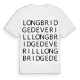 Longbridge Deverill ordlek t-shirt