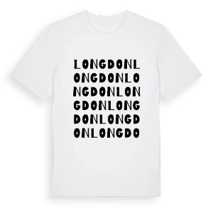 Longdon ordlek t-shirt – ekologisk bomull t-shirt från Pinshirt