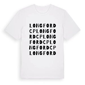 Longford CP ordlek t-shirt – ekologisk bomull t-shirt från Pinshirt