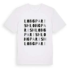 Longparish ordlek t-shirt – ekologisk bomull t-shirt från Pinshirt