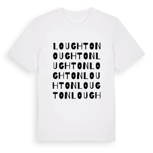 Loughton ordlek t-shirt – ekologisk bomull t-shirt från Pinshirt