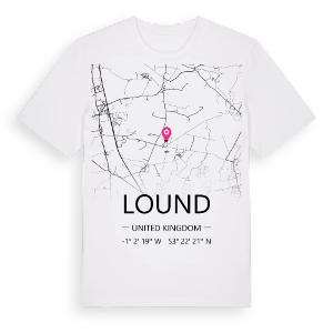 Lound karta t-shirt – ekologisk bomull t-shirt från Pinshirt