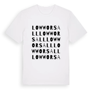 Low Worsall ordlek t-shirt – ekologisk bomull t-shirt från Pinshirt