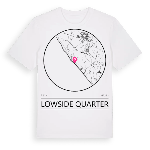 Lowside Quarter t-shirt – ekologisk bomull t-shirt från Pinshirt