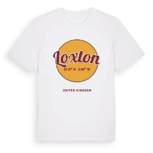 Loxton cirkel t-shirt – ekologisk bomull t-shirt från Pinshirt
