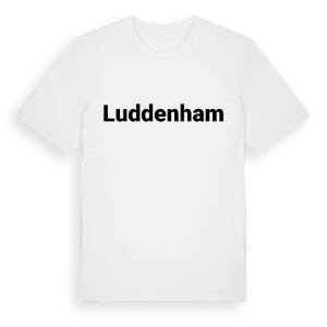 Luddenham fetstil t-shirt – ekologisk bomull t-shirt från Pinshirt
