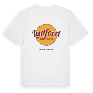 Ludford cirkel t-shirt – ekologisk bomull t-shirt från Pinshirt