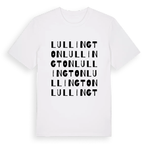 Lullington ordlek t-shirt – ekologisk bomull t-shirt från Pinshirt