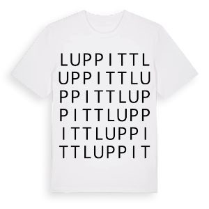 Luppitt ordlek t-shirt – ekologisk bomull t-shirt från Pinshirt