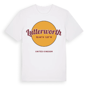 Lutterworth cirkel t-shirt – ekologisk bomull t-shirt från Pinshirt