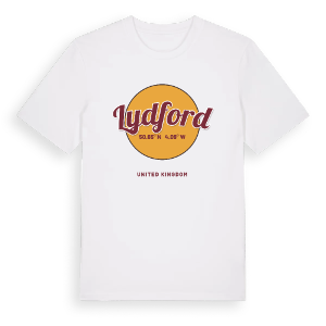 Lydford cirkel t-shirt – ekologisk bomull t-shirt från Pinshirt