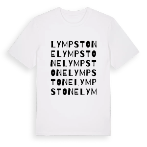 Lympstone ordlek t-shirt – ekologisk bomull t-shirt från Pinshirt