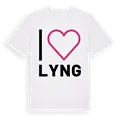 Jag älskar Lyng t-shirt stort tryck