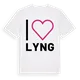 Jag älskar Lyng t-shirt stort tryck