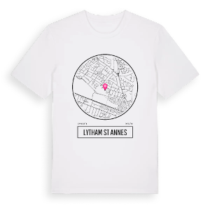 Lytham St Annes t-shirt – ekologisk bomull t-shirt från Pinshirt