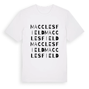 Macclesfield ordlek t-shirt – ekologisk bomull t-shirt från Pinshirt