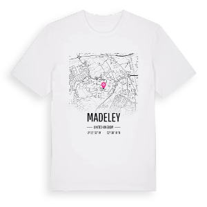 Madeley karta t-shirt – ekologisk bomull t-shirt från Pinshirt