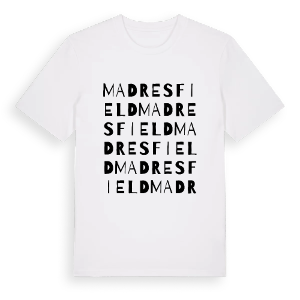 Madresfield ordlek t-shirt – ekologisk bomull t-shirt från Pinshirt