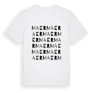 Maer ordlek t-shirt – ekologisk bomull t-shirt från Pinshirt