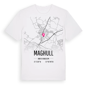 Maghull karta t-shirt – ekologisk bomull t-shirt från Pinshirt