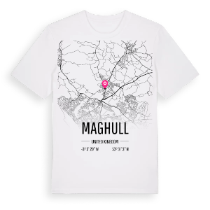 Maghull karta t-shirt – ekologisk bomull t-shirt från Pinshirt